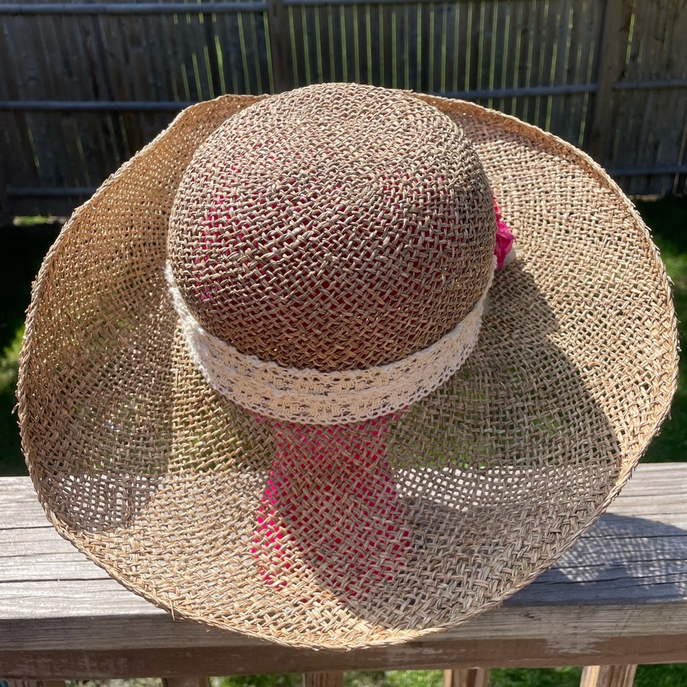 Vintage Straw Kentucky Derby Hat Gem